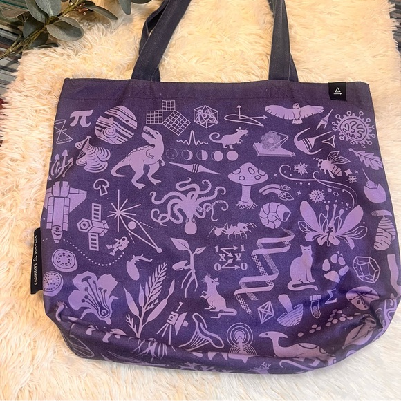 *MUST GO!* Science-themed Recycled Canvas Tote Bag - Picture 2 of 4